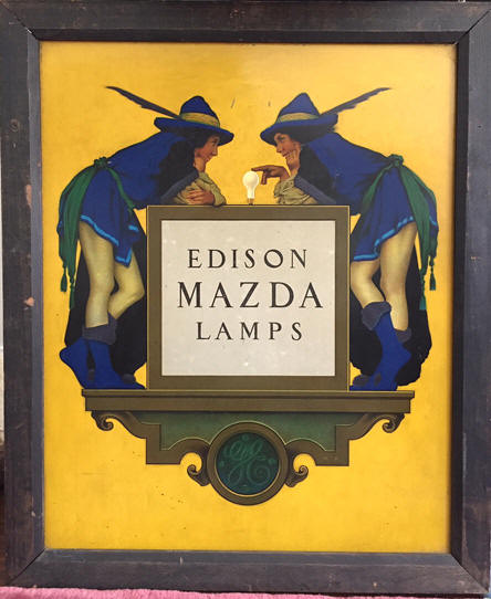 edison mazda lamp sign parrish